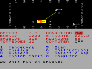 Star Trek screenshot 3 for ZX Spectrum